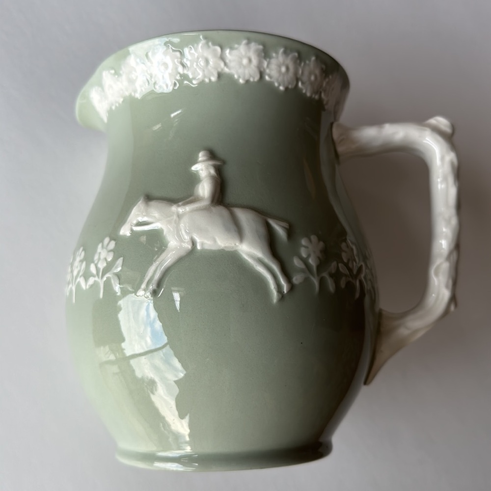 Vintage Spode Fortuna Sage Pitcher
